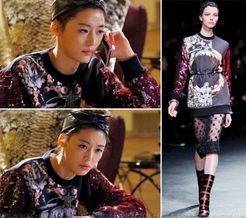 Rất nhiều trang phục khác của nữ diễn viên tài năng xinh đẹp này cũng đều là hàng mốt. Ngay cả trang phục ở nhà, cô diễn viên cũng khiến người xem tròn mắt với áo Givenchy hơn 50 triệu đồng cùng băng đô của Black Muse giá 4 triệu đồng.