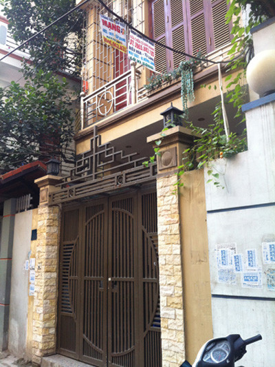 Căn nhà ở Cầu Giấy nơi bồ nhí Dương Tự Trọng sinh sống.