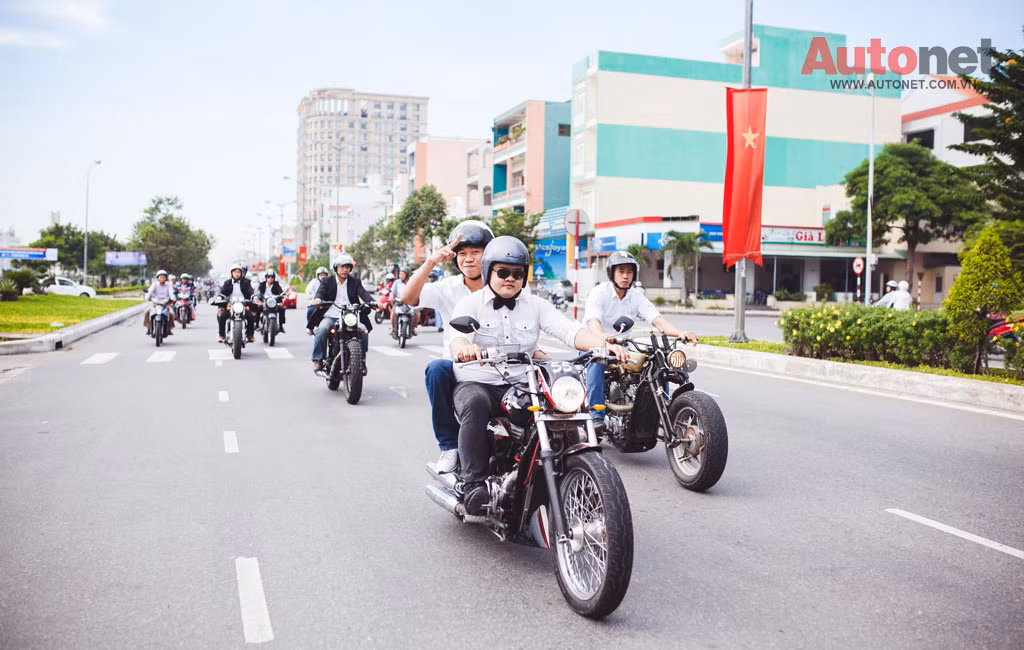 Những hình ảnh về đám rước dâu đặc biệt này.