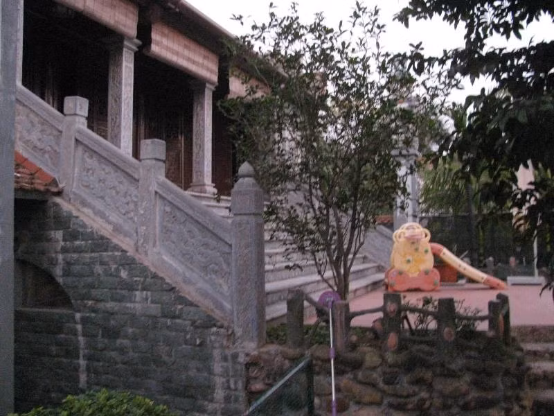 Khu vườn rộng khoảng 100 m2 nằm bên hông ngôi nhà do chị Mười tự thiết kế.