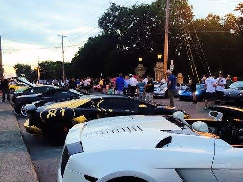 Sự kiện ở Columbus thu hút nhiều câu lạc bộ tham gia với những siêu xe đẳng cấp hàng đầu thế giới.