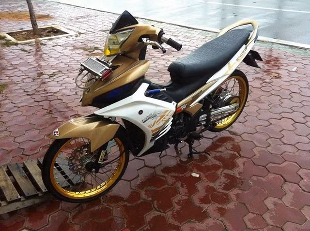 Xe gắn trợ lực và két nước giải nhiệt hoành tráng cùng tay lái cụp.