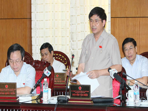 Chủ nhiệm Ủy ban Tư pháp của Quốc hội Nguyễn Văn Hiện. Ảnh: TTXVN