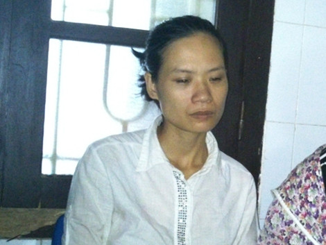 Chị Nguyễn Thị Liễu trước nỗi đau mất con.