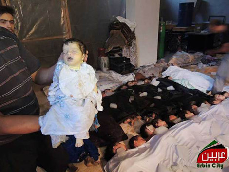 Những nạn nhân vô tội trong cuộc tấn công hôm 21/8. Dù là lực lượng nào tiến hành cũng là hành động tàn ác, vô nhân đạo.