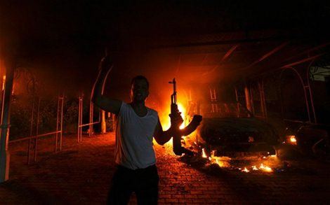Một người đàn ông tham gia vụ tấn công kinh hoàng Lãnh sự quán Mỹ ở Benghazi, Libya ngày 11/9 năm ngoái