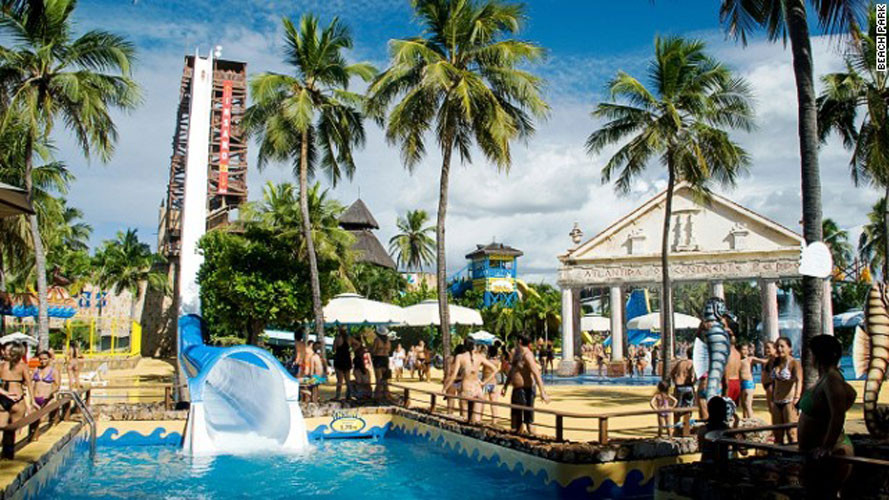 5. Công viên nước Bãi biển (Fortaleza, Brazil).Đây là nơi sở hữu đường trượt cao nhất và nhanh nhất thế giới. Đó chính là Insano – đường trượt cao 41m và có tốc độ 104 km/h. Ngoài ra công viên nước còn có các vòi phun nước đồng bộ, đường trượt nửa ống khổng lồ, 8 đường trượt dành riêng cho trẻ em.