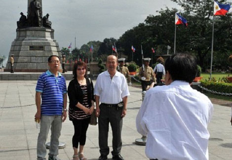 Khách du lịch nước ngoài tại Philippines.