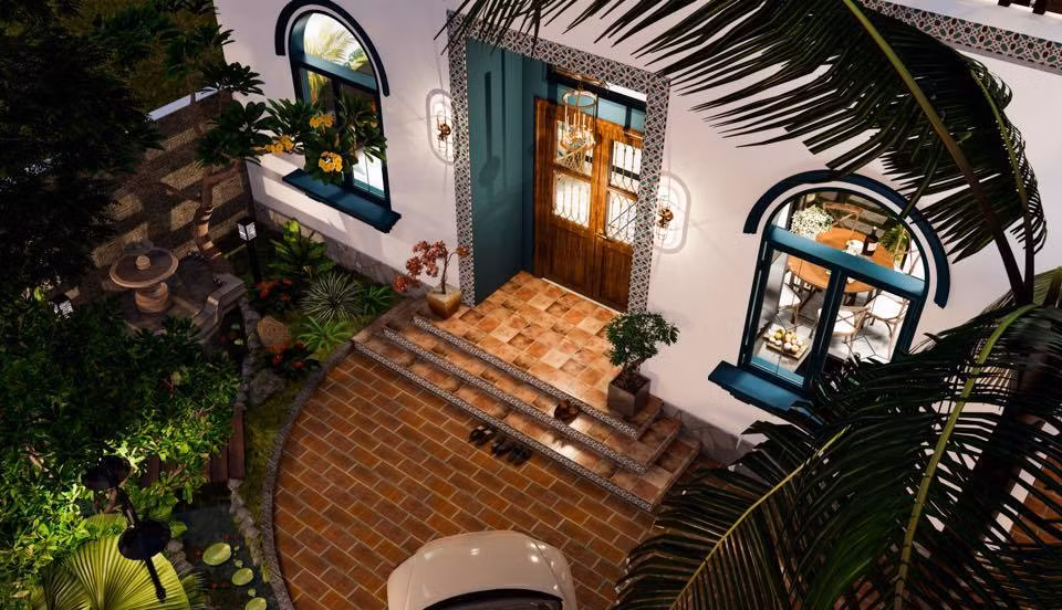 Vo chong trung nien roi pho thi, ve vung que xay nha vuon-Hinh-4