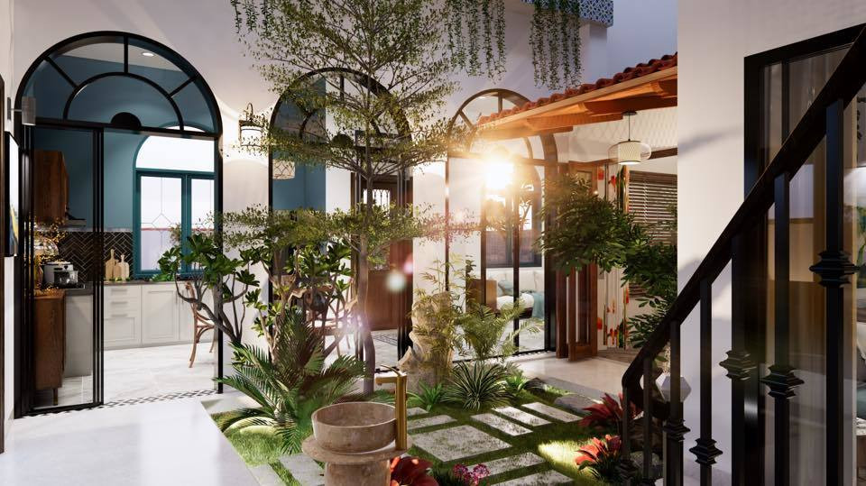 Vo chong trung nien roi pho thi, ve vung que xay nha vuon-Hinh-12