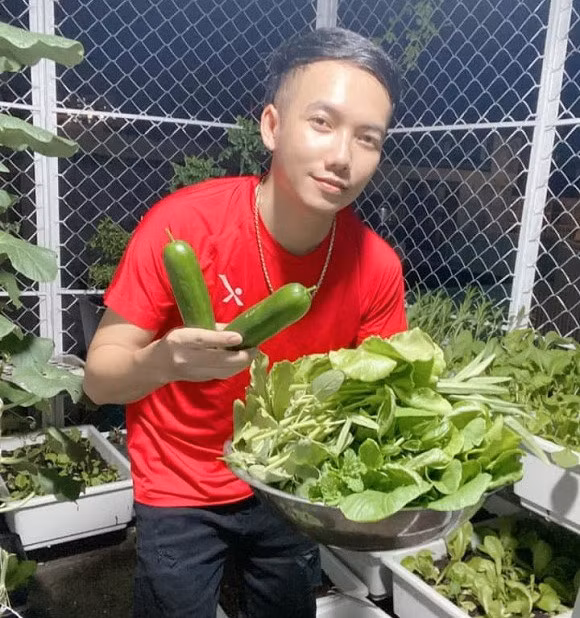 Khu vuon rau cu sach “an khong het” cua ca si Pham Truong-Hinh-2