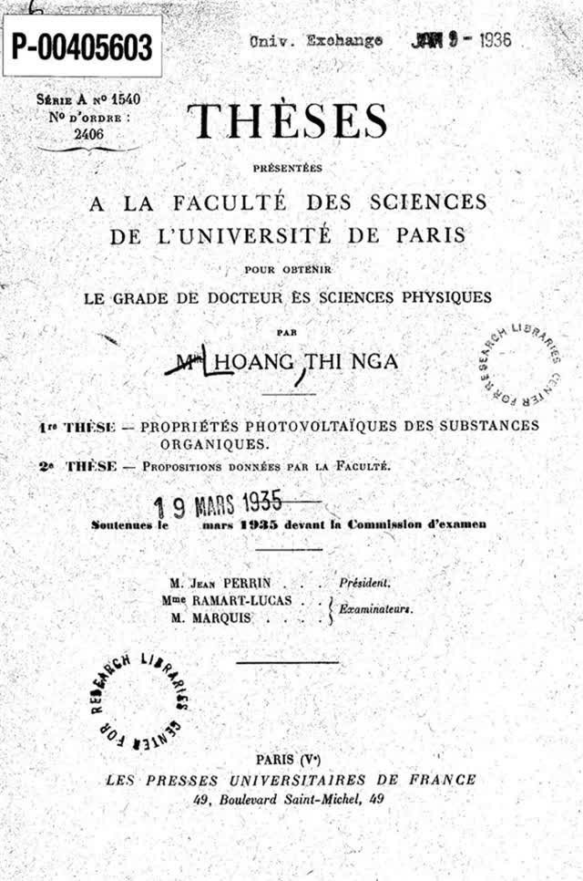 Nữ tiến sĩ Tây học đầu tiên của Việt Nam - Hình 2 Nu tien si Tay hoc dau tien cua Viet Nam-Hinh-2
