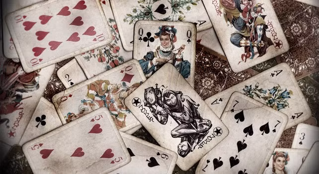  Bích ♠, Heart ♥, Club ♣, và Diamond ♦ tượng trưng cho bốn mùa xuân, hạ, thu, đông. 13 đại diện cho 13 tuần trong một mùa.13 điểm của mỗi mẫu (1-13) cộng đến 91 điểm, và mỗi mùa cũng là 91 ngày. Toàn bộ thẻ chỉ có hai màu, đỏ cho ban ngày và đen cho ban đêm. Trong số những quân đầu người, K là vua (King), Q là hoàng hậu (Queen) còn J là quân lính (Jack). Hình minh họa. Ảnh: Thefactsite