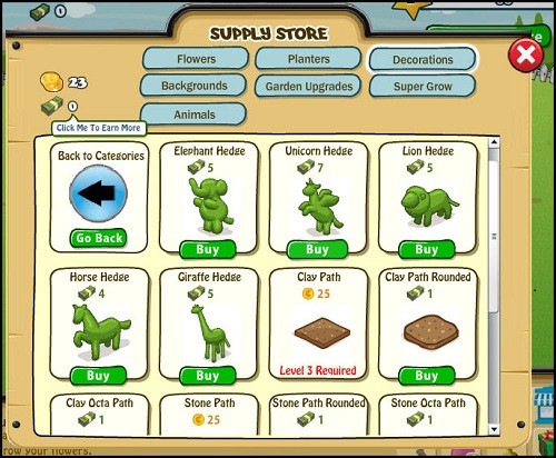 Cửa hàng mua sắm trong một trò chơi trực tuyến