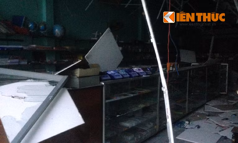 Một ngôi nhà bị hư hỏng khá nặng.