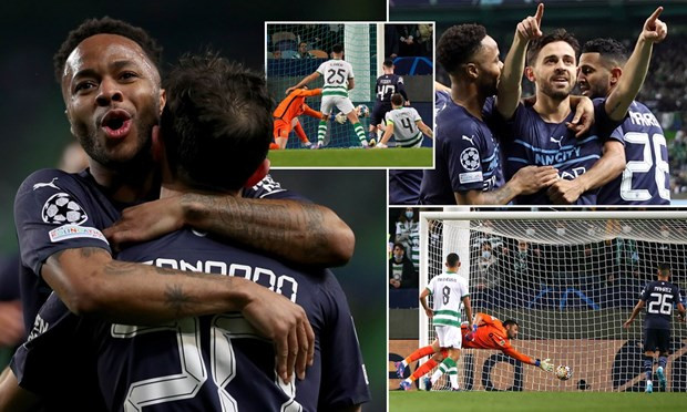 'Hủy diệt' Sporting 5-0, Manchester City nắm chắc vé vào tứ kết - Hình 2 'Huy diet' Sporting 5-0, Manchester City nam chac ve vao tu ket-Hinh-2