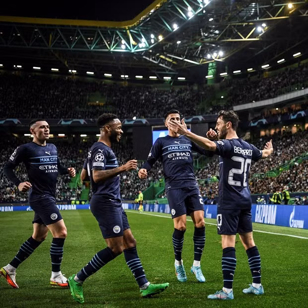 'Huy diet' Sporting 5-0, Manchester City nam chac ve vao tu ket