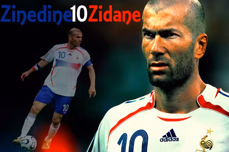 4. Zinedine Zidane: Những người không xem bóng đá chỉ nhớ đến Zidane vì cú húc đầu vào Marco Materazzi trong trận chung kết World Cup 2006 với Italy. Hành vi đã đó khiến Zidane phải nhận thẻ đỏ, đồng thời đặt dấu chấm hết đáng xấu hổ cho sự nghiệp huy hoàng của anh. Còn những ai am tường môn thể thao Vua luôn yêu mến Zidane như một cầu thủ được trời ban cho những kỹ năng hiếm thấy, cùng một thiên hướng ghi bàn trong những trận đấu lớn. Ngôi sao ba lần được trao danh hiệu xuất sắc nhất thế giới này đã giúp Pháp vô địch World Cup 1998 trên sân nhà (ghi 2 bàn từ những cú đánh đầu trong trận chung kết) cũng như đăng quang Euro 2000. Không lâu sau, anh được Juventus bán cho Real Madrid với giá trị chuyển nhượng kỷ lục khi đó là 65 triệu USD.