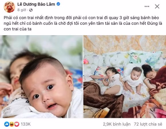 Lê Dương Bảo Lâm tuyên bố để hết tài sản lại cho quý tử ảnh 1 Lê Dương Bảo Lâm tuyên bố để hết tài sản lại cho quý tử ảnh 1