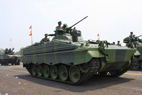 Indonesia đã nhanh chân lấy trước 2 chiếc Marder 1A3 để duyệt binh trong lô 42 chiếc đặt mua.