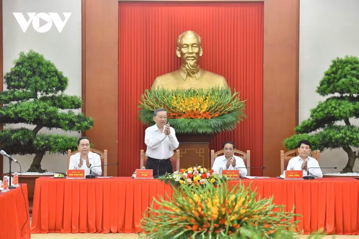 Tong Bi thu, Chu tich nuoc gap mat lanh dao, nguyen lanh dao Dang, Nha nuoc-Hinh-3