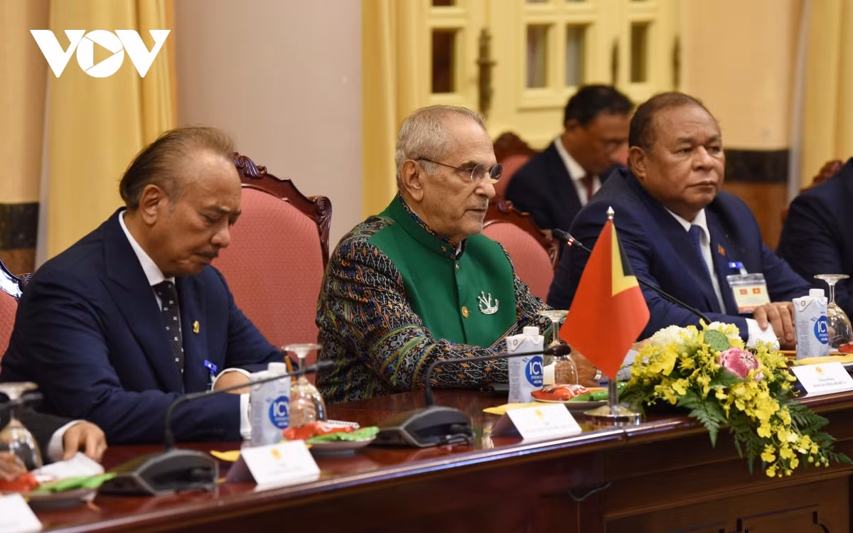 Trước khi tiến hành hội đàm, Tổng thống Timor Leste Jose Ramos-Horta đã bày tỏ sự thương tiếc và chia buồn về sự ra đi của Tổng Bí thư Nguyễn Phú Trọng.