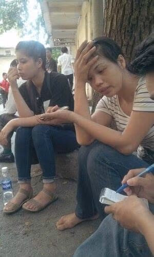 Chị Huyến, vợ đối tượng Thắng nghi ngờ cái chết của chồng mình.