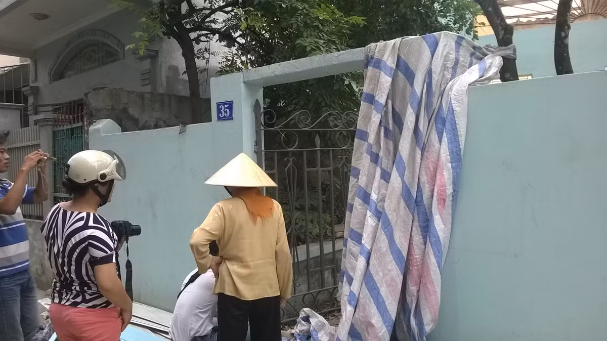 Ngôi nhà nơi xảy ra vụ việc đau thương trên.