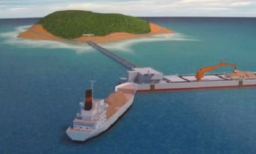 Phiên bản đồ họa của những cảng nổi này được trình chiếu tại triển lãm Shiptec China 2014.