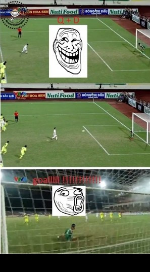 Khoảnh khắc khiến sân vận động Mỹ Đình rộn tiếng hò reo và khiến thầy "Giôm" mỉm cười hãnh diện.