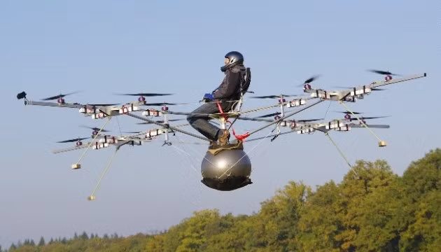 Volocopter đánh dấu sự thành công của công ty sản phẩm trí tuệ Đức sau chặng đường dài phát triển từ nguyên mẫu Multicopternăm 2011. (Ảnh: Multicopter).