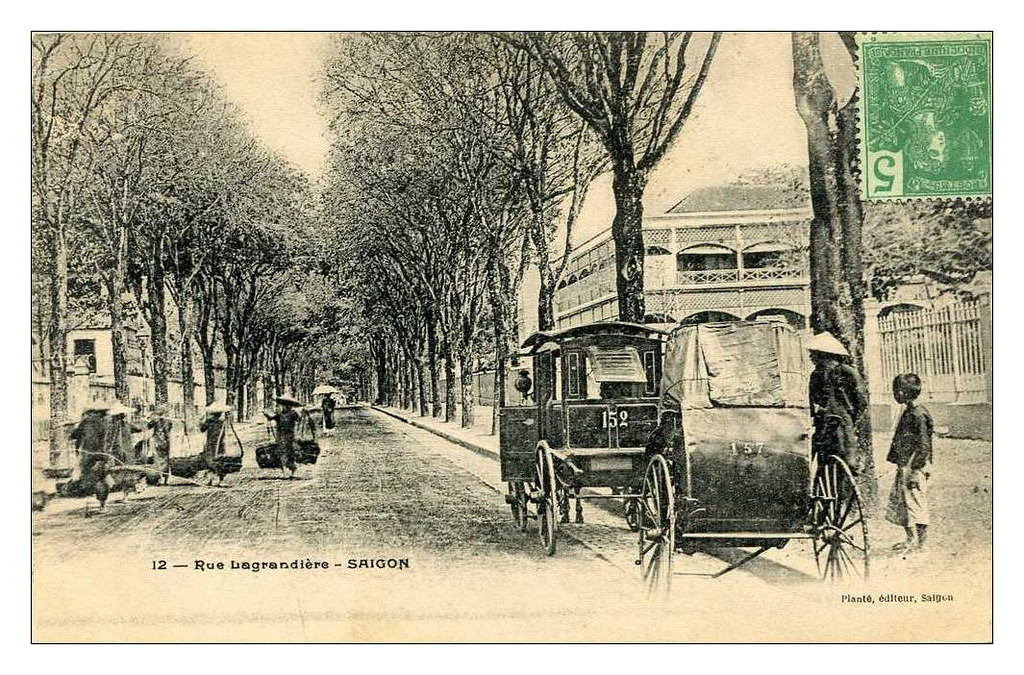 Đường Lagrandiere ở Sài Gòn đầu thế kỷ 20, nay là đường Lý Tự Trọng.