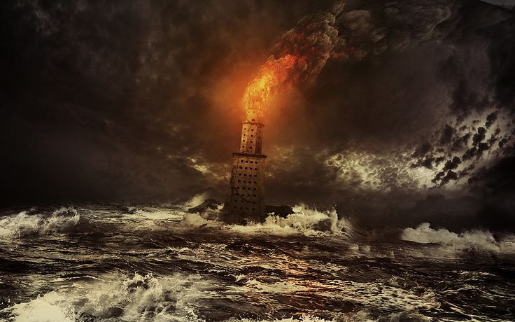 Sau hơn 1.500 năm tồn tại, hải đăng đã bị phá huỷ nặng nề bởi hai trận động đất lớn trong thế kỷ 14.