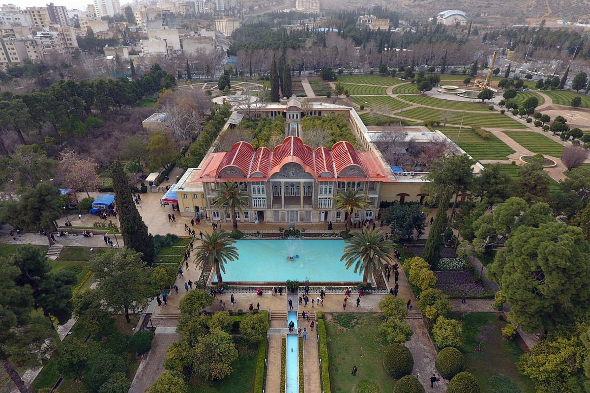 Nằm tại thành phố Shiraz của Iran, vườn Eram là khu vườn đẹp nhất và nổi tiếng nhất mà vương quốc Ba Tư lại cho hậu thế. Ảnh: Wikipedia.