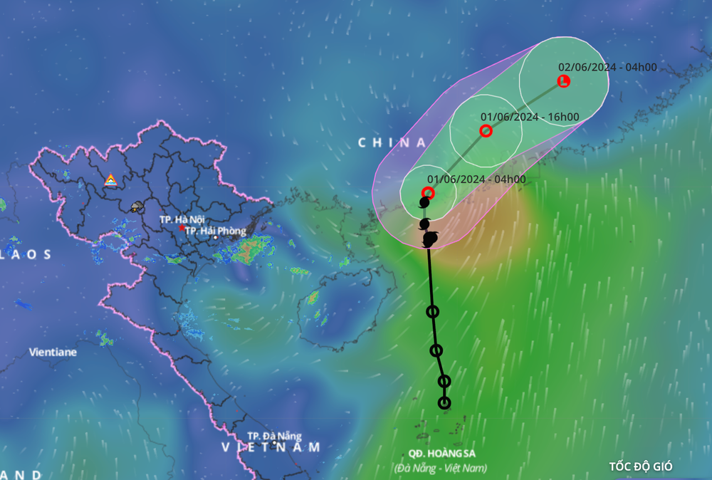 Bão số 1 đã vào đất liền, suy yếu thành áp thấp nhiệt đới Bao so 1 da vao dat lien, suy yeu thanh ap thap nhiet doi