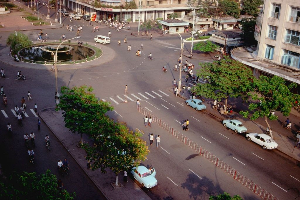Vòng xoay Cây Liễu năm 1989. Ảnh: Elmar Reich.