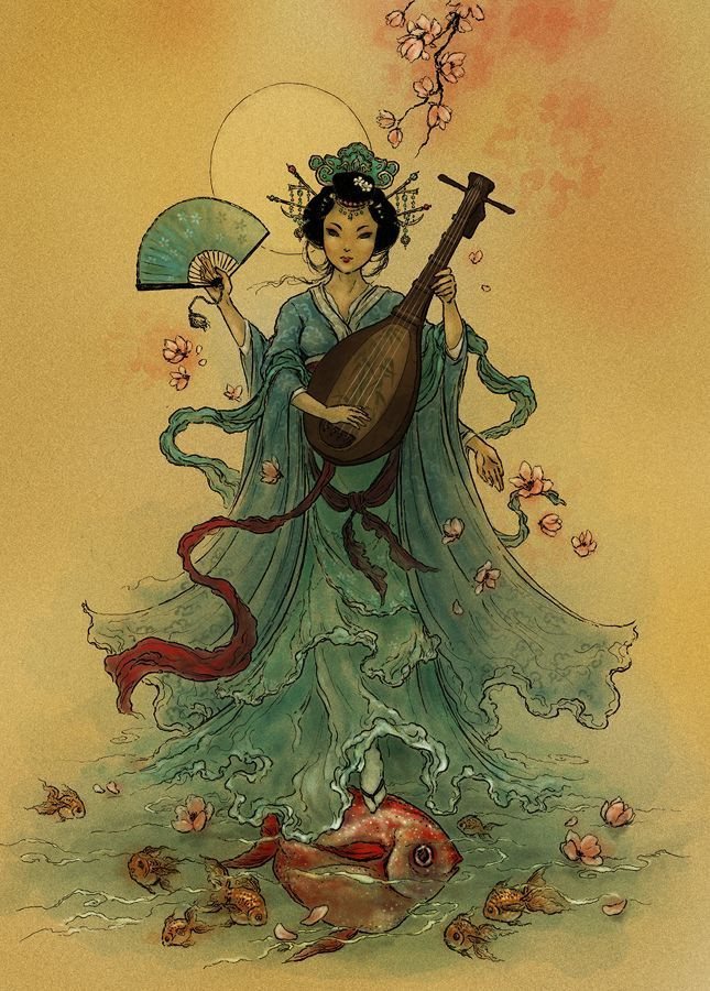 Bà được coi là vị thần của tri thức, vẻ đẹp và nghệ thuật - đặc biệt là âm nhạc.