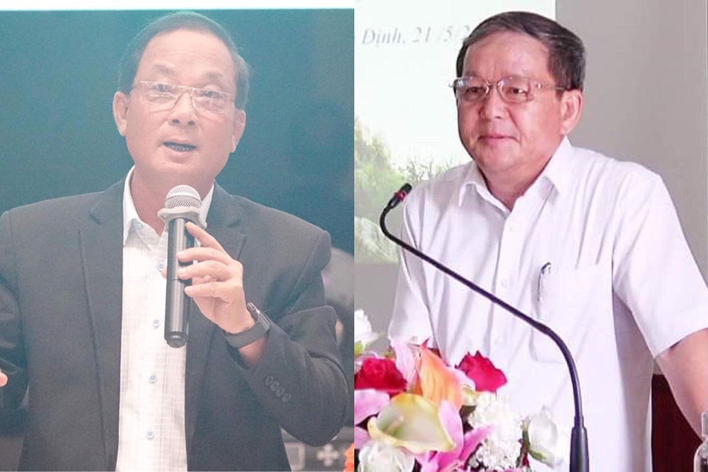 Những trường hợp này là ông Nguyễn Văn Dũng - Giám đốc Sở Du lịch tỉnh Bình Định, ông Nguyễn Công Thành - Cục phó Cục thuế tỉnh Bình Định và 2 người khác (làm việc tại 2 doanh nghiệp ở TP Quy Nhơn). (Ảnh trái ông Nguyễn Văn Dũng - Giám đốc Sở Du lịch tỉnh Bình Định và ảnh phải là ông Thành)