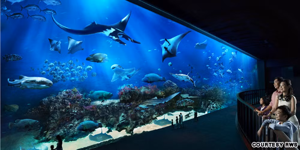 Thủy cung lớn nhất thế giới mới mở cửa năm ngoái.