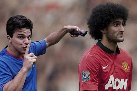 Dường như mái tóc đặc trưng của Marouane Fellaini không được lòng Average, dù anh và tiền vệ của Manchester United là đồng hương.