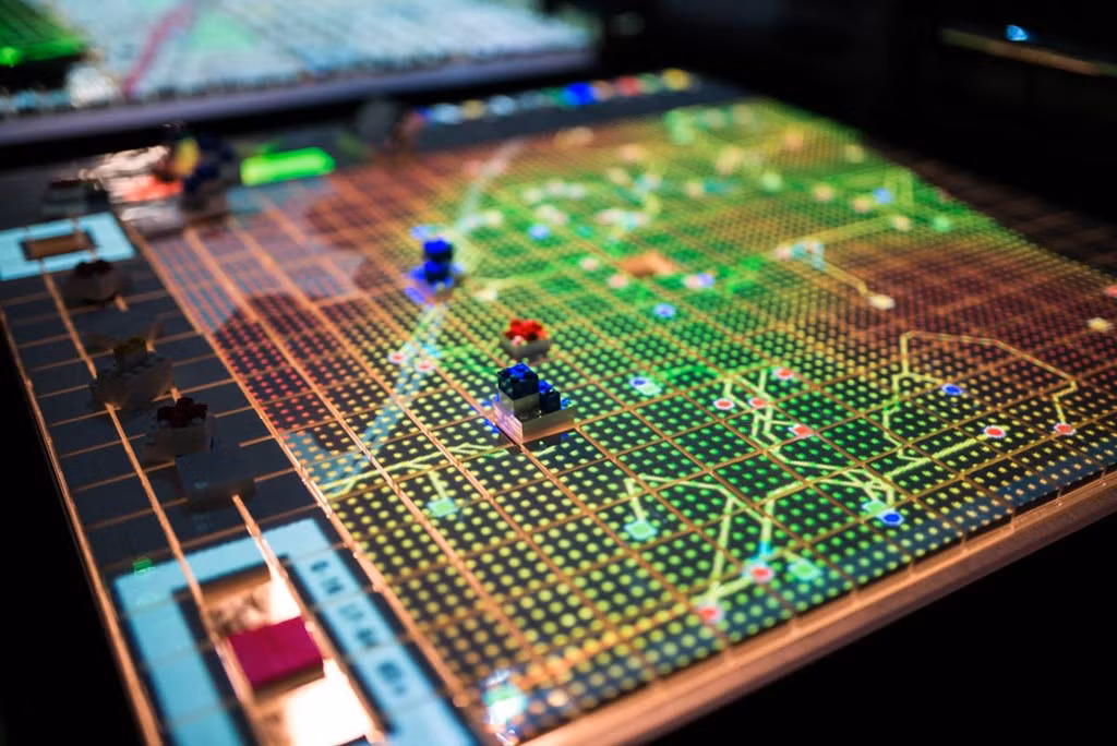 Nhóm cũng sử dụng hệ thống Lego và ứng dụng phần mềm trực quan hóa dữ liệu để hình thành bản đồ di chuyển của thành phố.