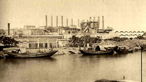 Nhà máy xi măng ở Hải Phòng.