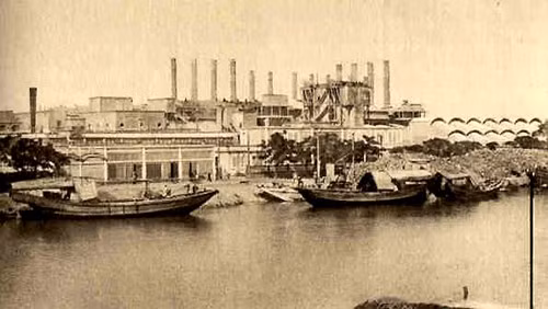 Nhà máy xi măng ở Hải Phòng.