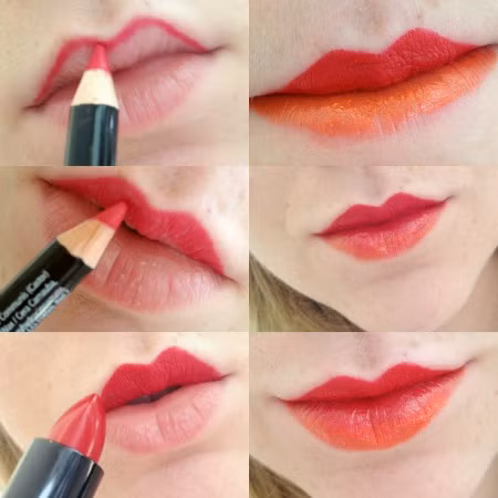 Dùng chì kẻ viền môi. Một cách khác để làm cho son môi bền màu là dùng chì kẻ phủ toàn bộ môi để tạo một lớp lót, tương tự như cách mà bạn chuẩn bị một bức tường trước khi sơn. Tuy nhiên, nếu môi bạn bị khô thì không nên áp dụng cách thứ hai này vì sẽ khiến tình trạng môi trở nên tệ hơn.