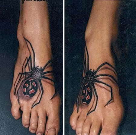 Trông như một chú nhện đang chiếm lĩnh bàn chân nếu nhìn thoáng qua.