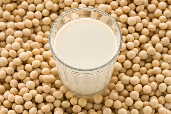 Đậu nành. Đậu nành có giá trị dinh dưỡng rất cao, đó vừa là nguồn cung cấp protein cho sự phát triển của trẻ lại vừa có chứa vi chất kháng khuẩn, rất thích hợp cho trẻ. Ngoài ra, đậu nành còn có tác dụng thanh nhiệt, tiêu viêm, là một thức uống lí tưởng cho trẻ.