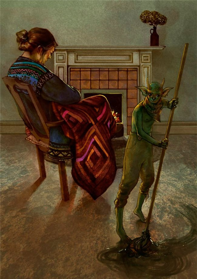 3. Domovoi: Đây là quái vật cổ xưa nhất trong văn hóa dân gian Nga, chúng sống trong nhà và có thể làm vài việc lặt vặt nếu được thưởng thứ gì đó ăn được. Người ta còn gọi nó là "ông" một cách thân mật. Nếu phải chuyển nhà, người trẻ tuổi nhất trong nhà nên mời "ông" đến chỗ ở mới.