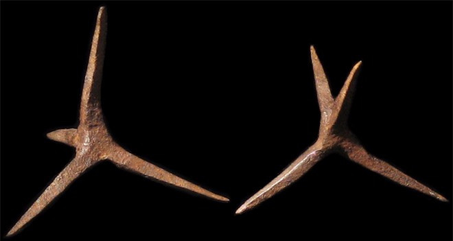 4. Chông sắt: Chông sắt được xem như loại ám khí lợi hại mà Ninja hay dùng.