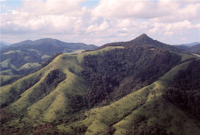 Toàn cảnh từ đèo Mang Yang. Mang Yang theo tiếng Jrai có nghĩa là Cổng trời. Đèo không dài nhưng quanh co.