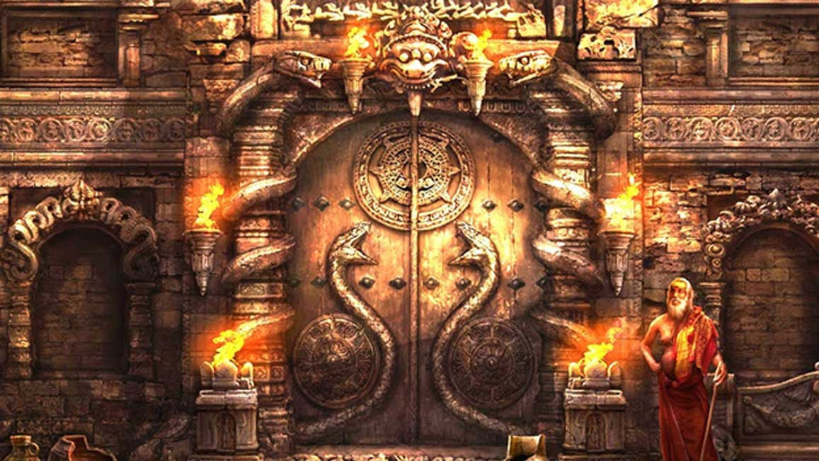 1. Đền thờ Padmanabhaswamy: Là một ngôi đền cổ ở Ấn Độ, đền Padmanabhaswamy gắn liền với nền tôn giáo huyễn hoặc của nước này. Điều nổi tiếng nhất về nó là kho báu khổng lồ được giấu ở bên trong. Các cuộc tranh cãi xoay quanh đền thờ không chỉ liên quan đến giá trị của kho báu, mà bởi nó còn gắn liền với các vị thần cổ. 